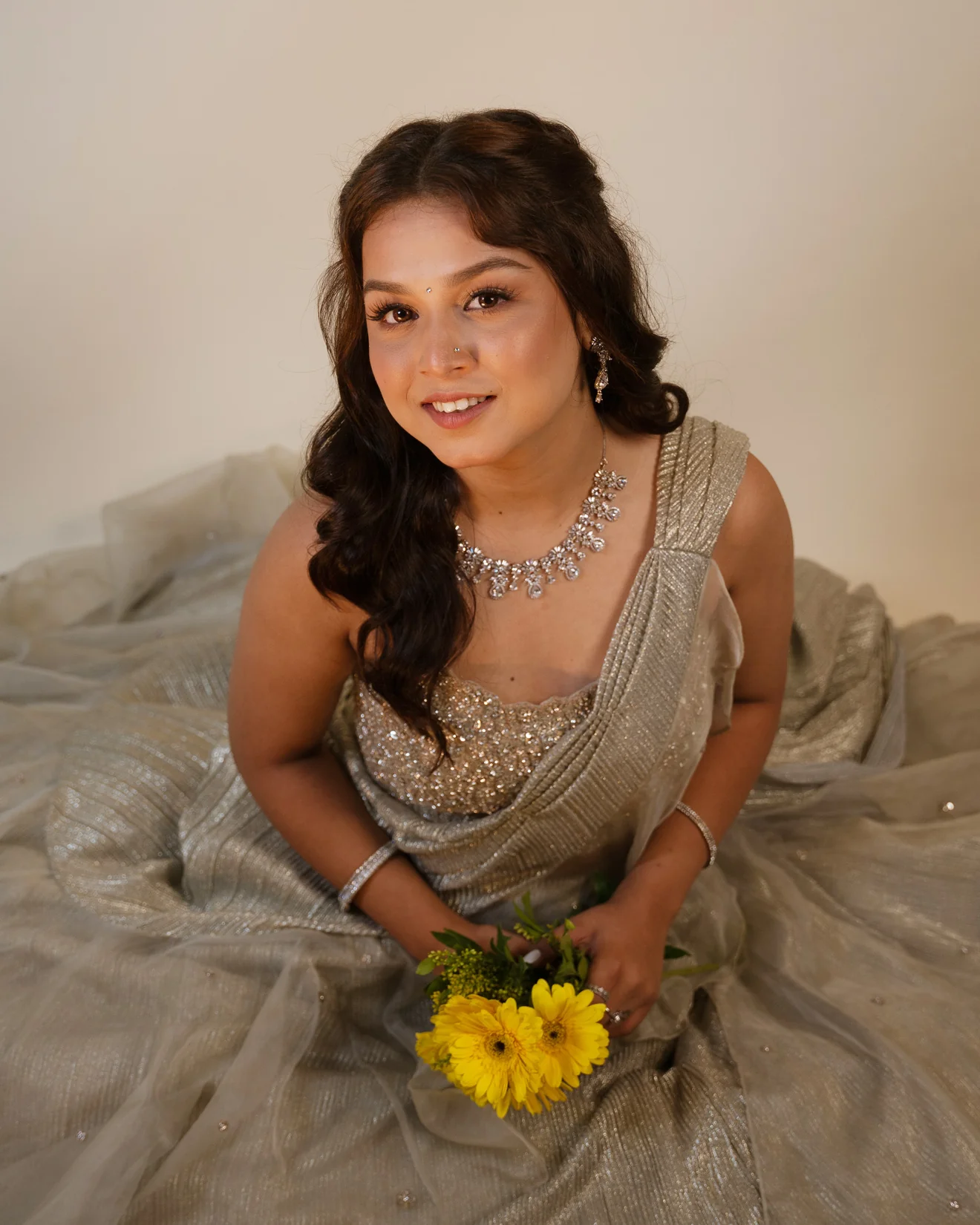 Ayesha Dhule In Sage Green Shimmer Embellished Lehenga Set - Image 3