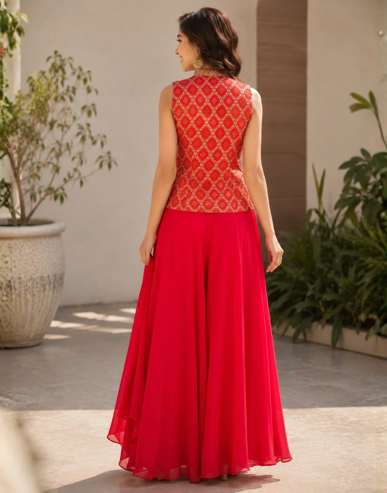 Bandhej Banno Indo-Western Salwar Suit Set - Image 2