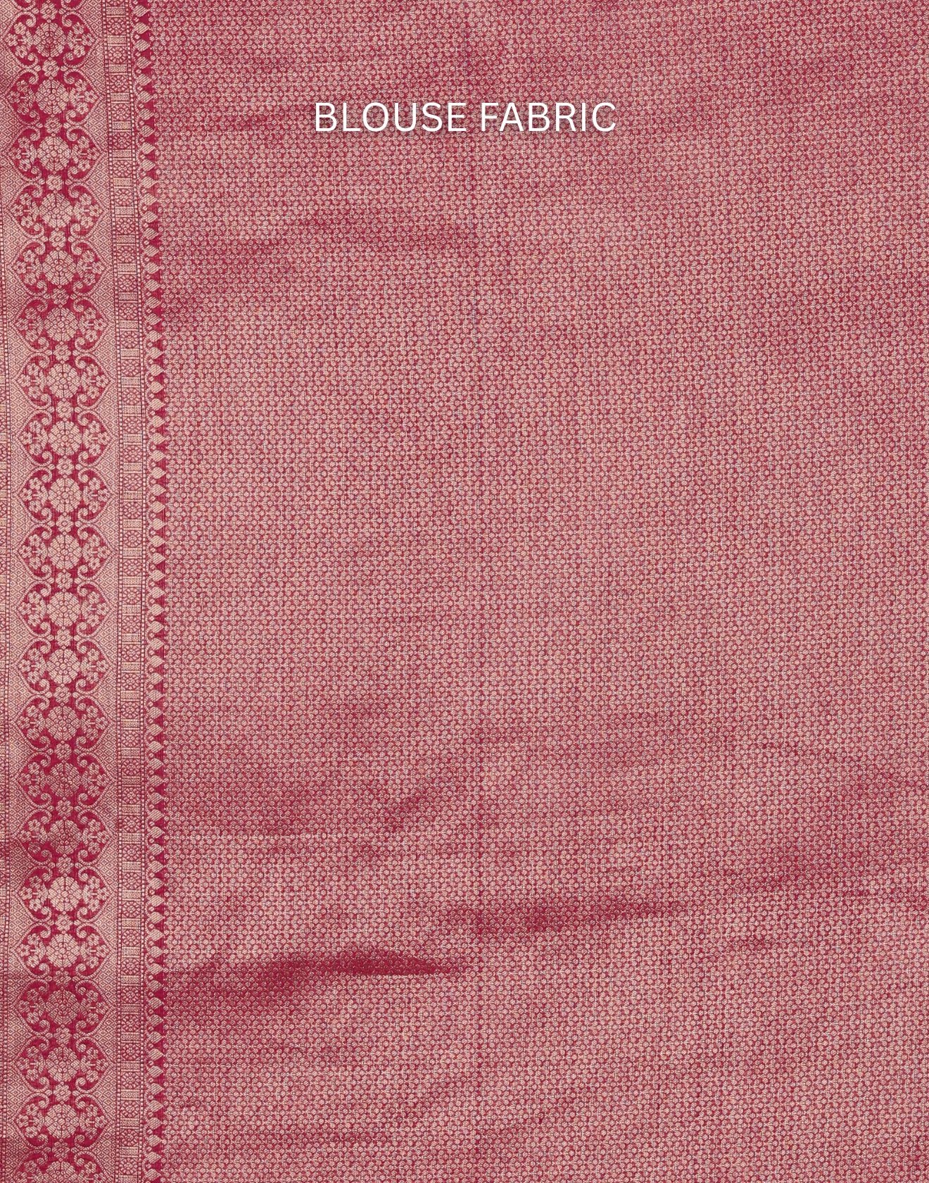 Berry Pink Woven Dola Silk Saree With Unstitched Blouse Fabric - Image 5