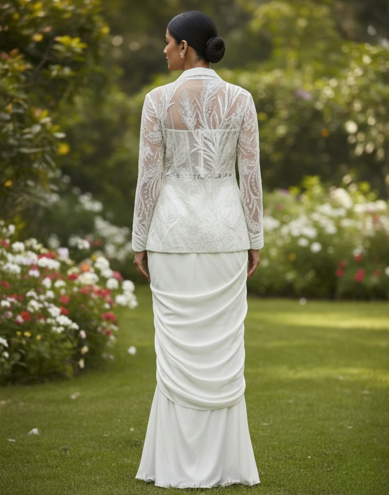 Cloud Dance Embellished Drape Blazer Set - Image 3