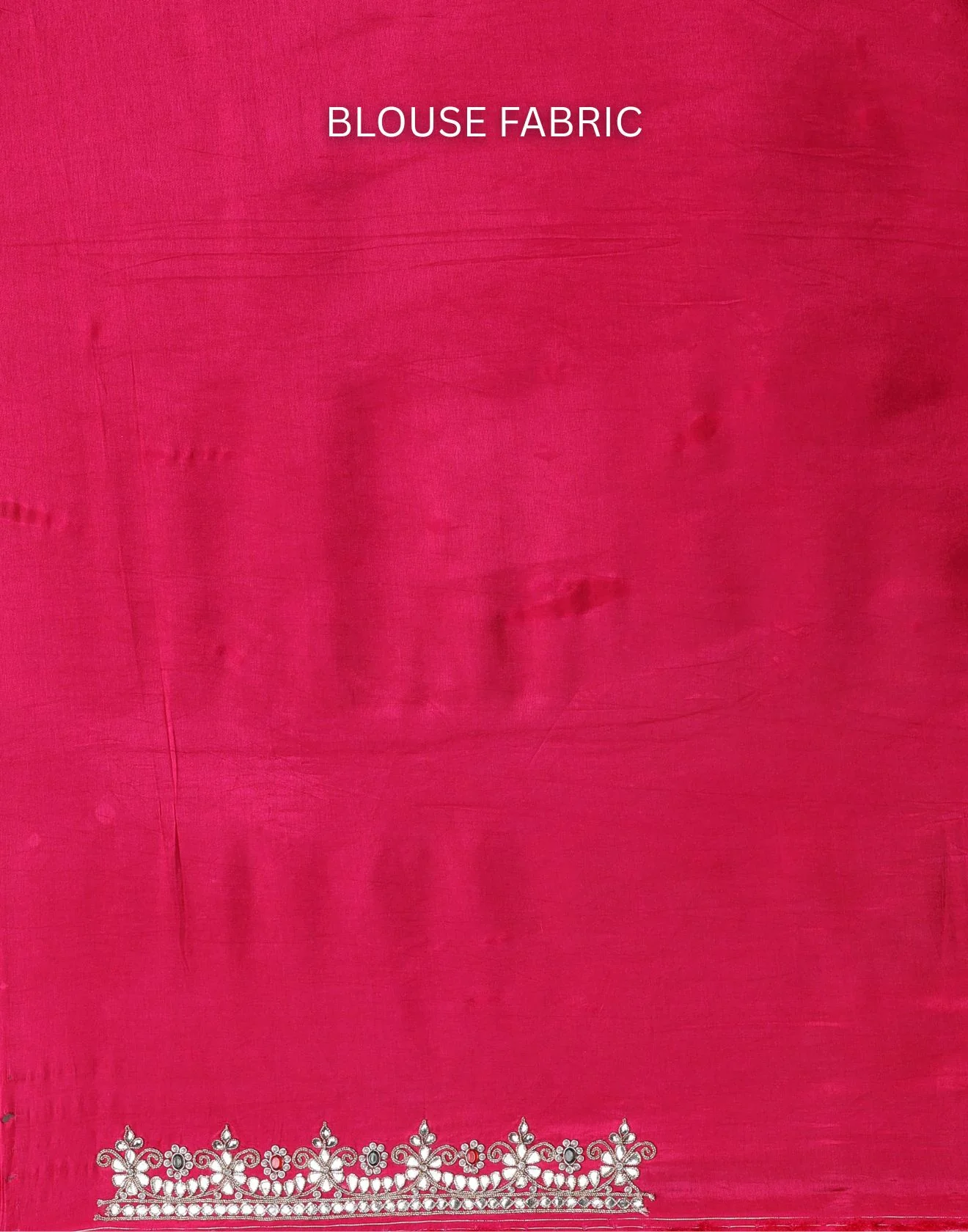 Hues Of Golden Charm Tissue Silk Embroidered Saree With Pink Unstitched Blouse Fabric - Image 6