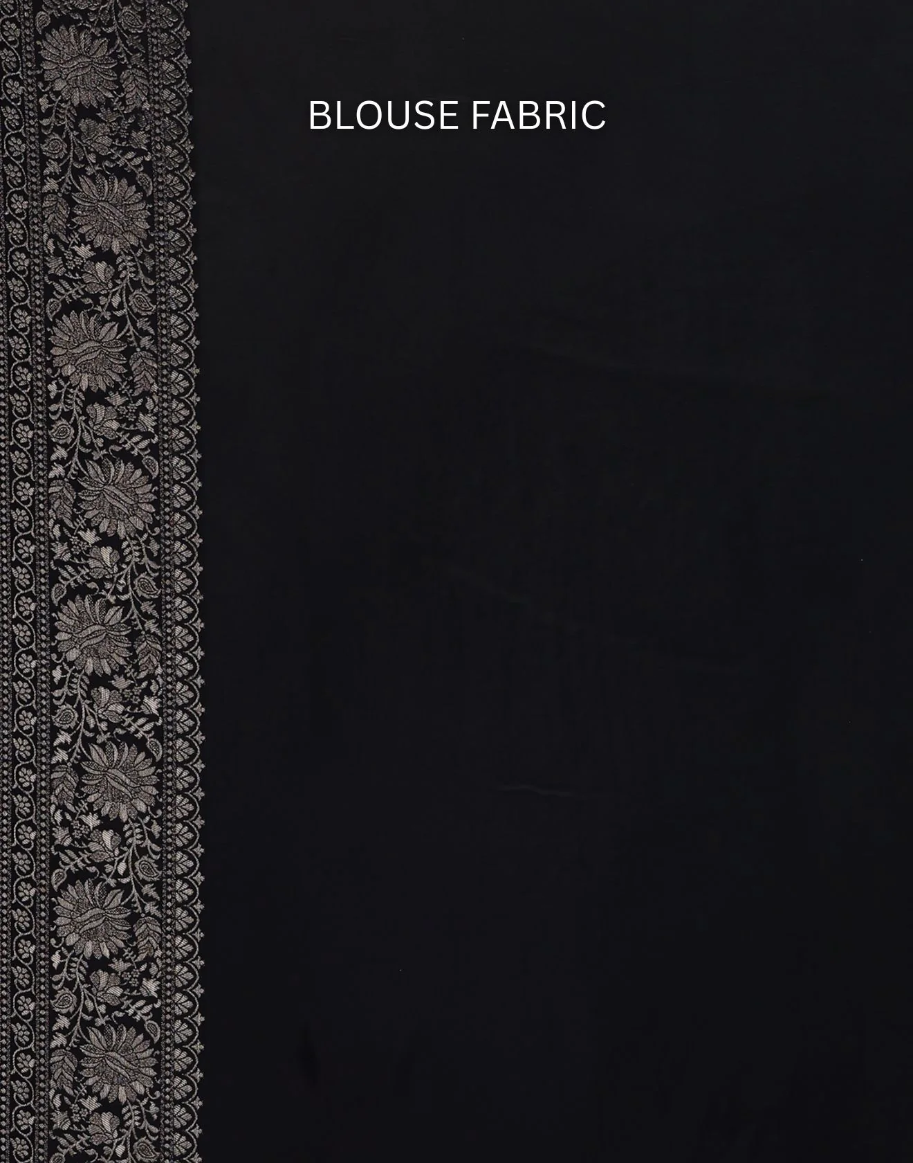 Midnight Charm Dola Silk Saree With Unstitched Blouse Fabric - Image 7