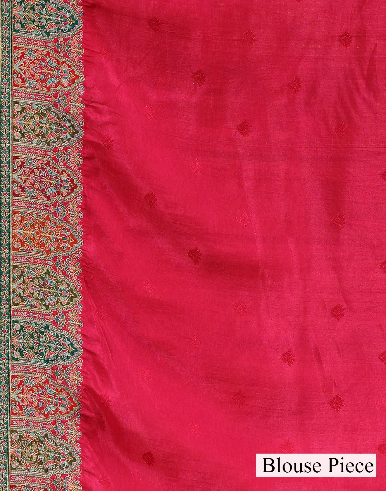 Multicolor Madhubani Mélange Dola Silk Saree - Image 6