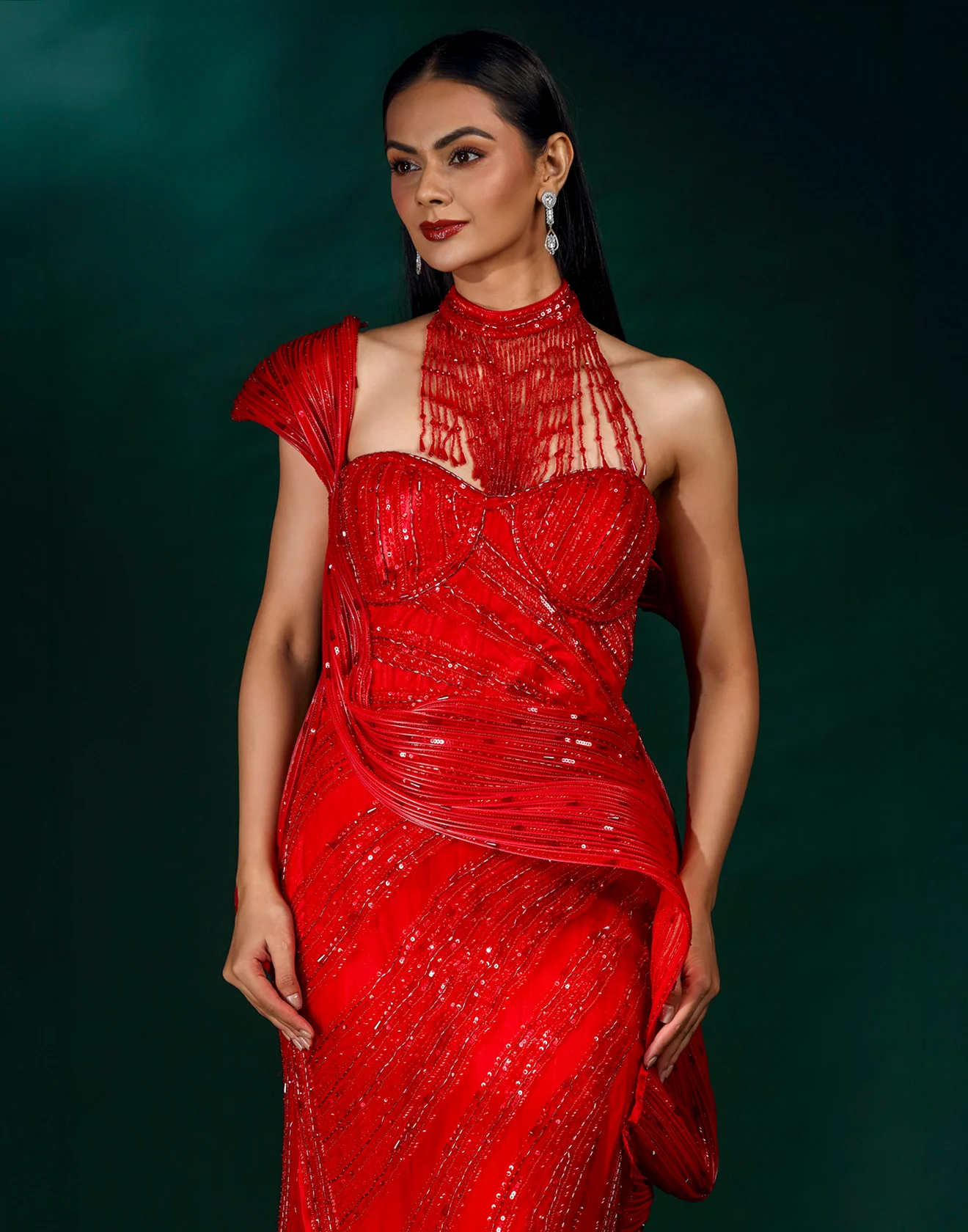 The Scarlet Vow - Bridal Reception Gown - Image 3