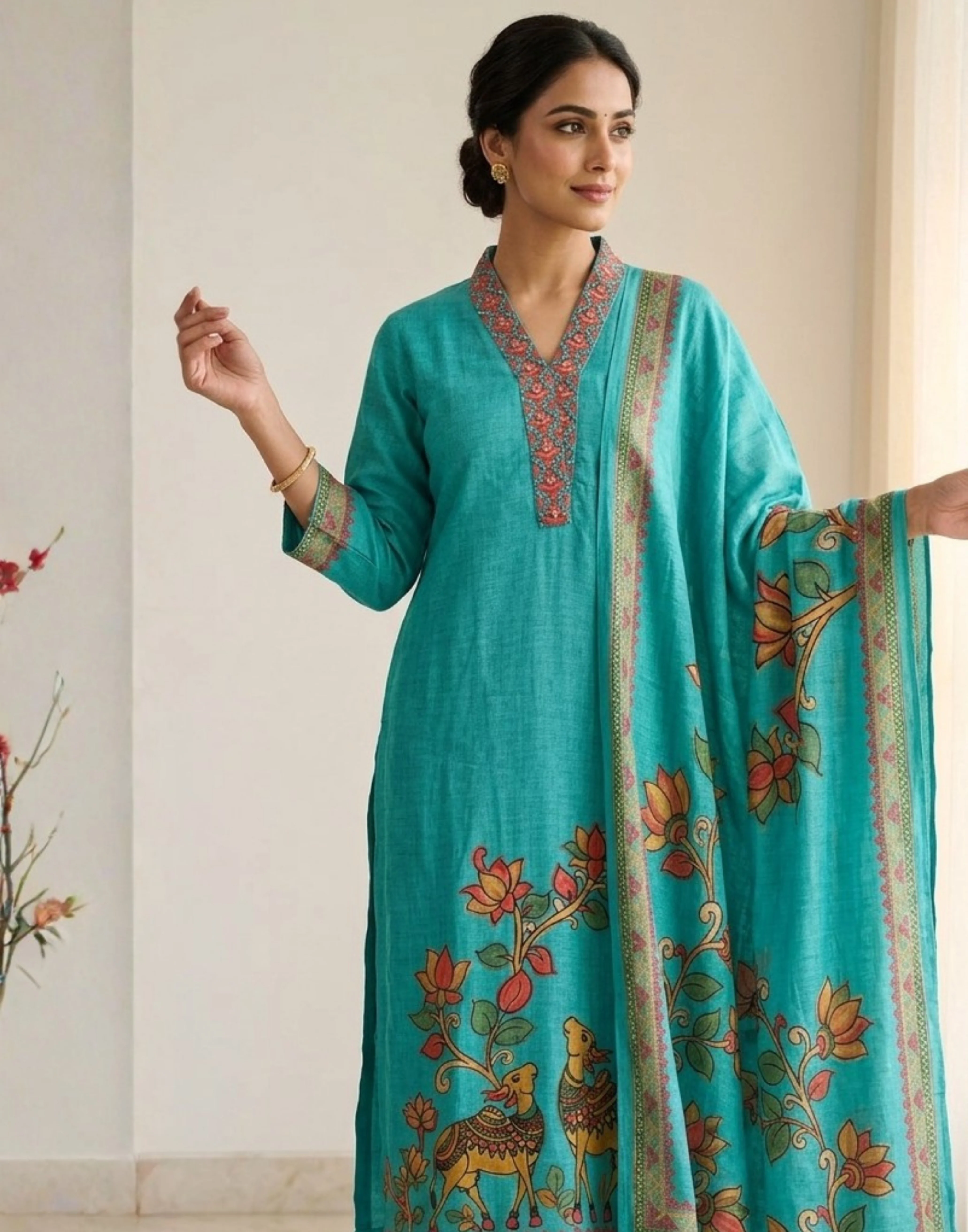 Regal Rama Printed Kurta And Pant Set