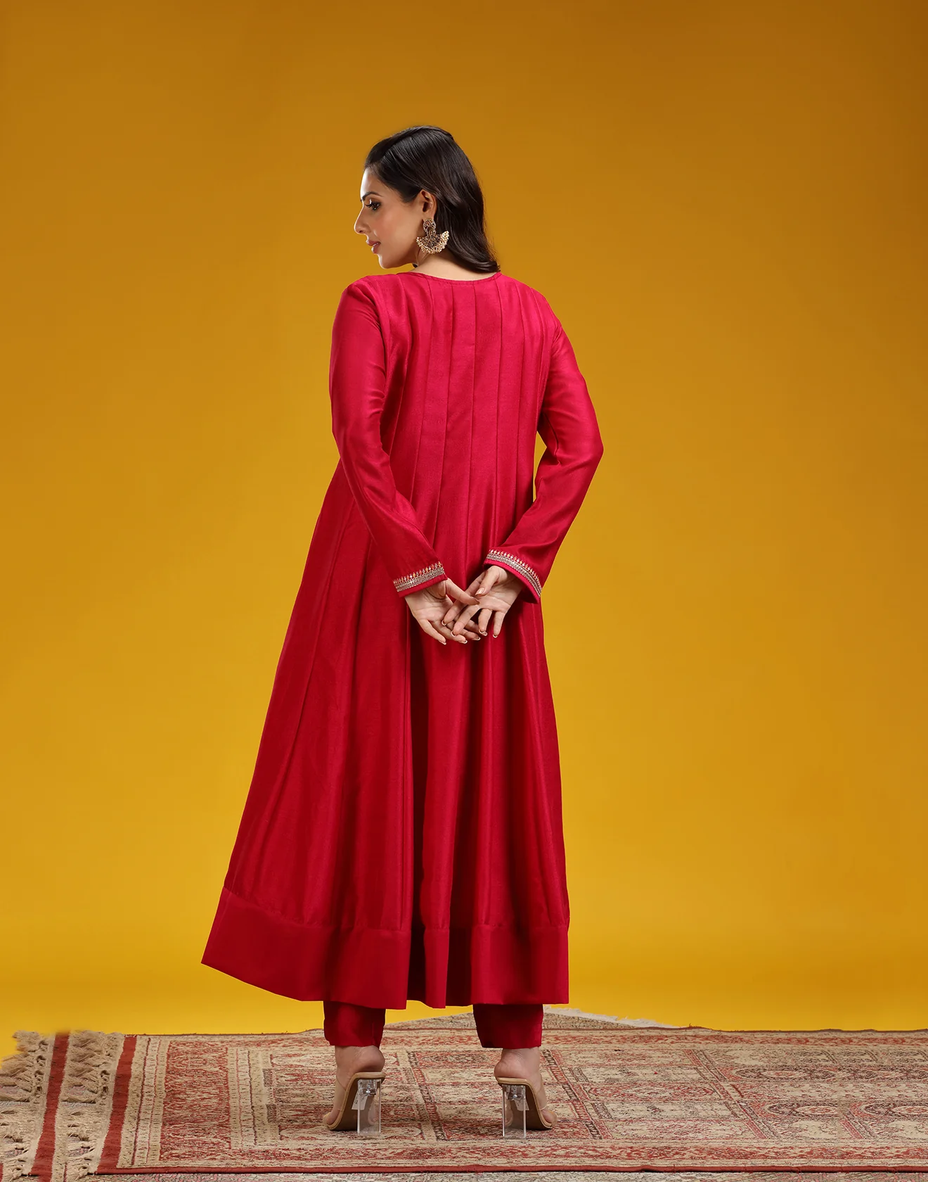 Ruby Petal Kalidaar Festive Anarkali Set - Image 5