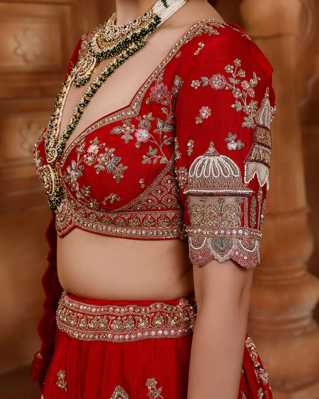 Scarlet Spark Bridal Story Lehenga Set - Image 4
