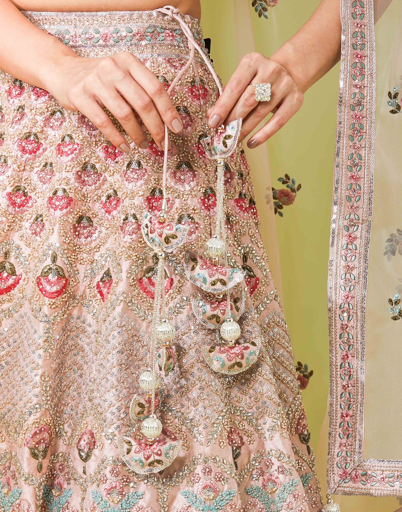Sheraton Beige Embellished Lehenga Set - Image 4