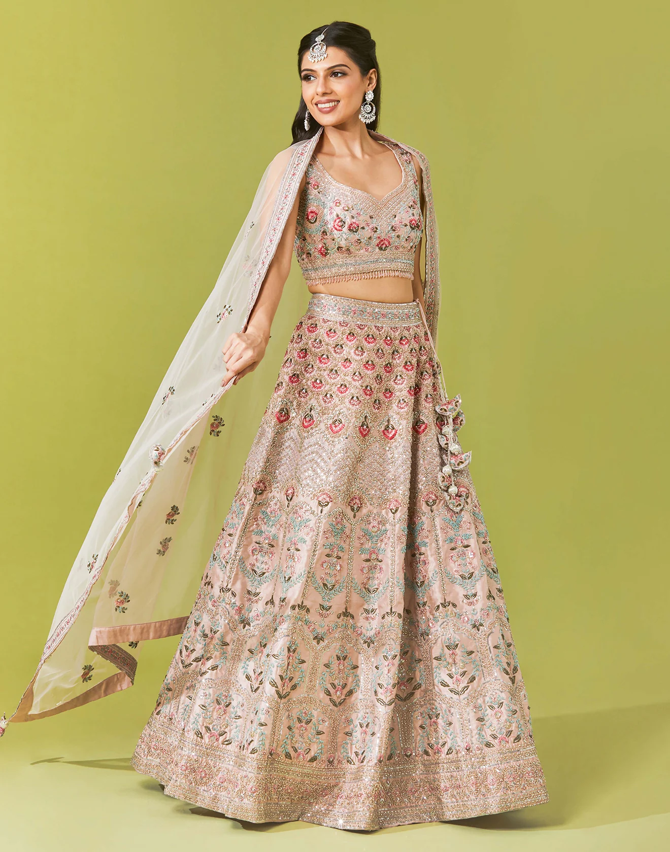 Sheraton Beige Embellished Lehenga Set - Image 5