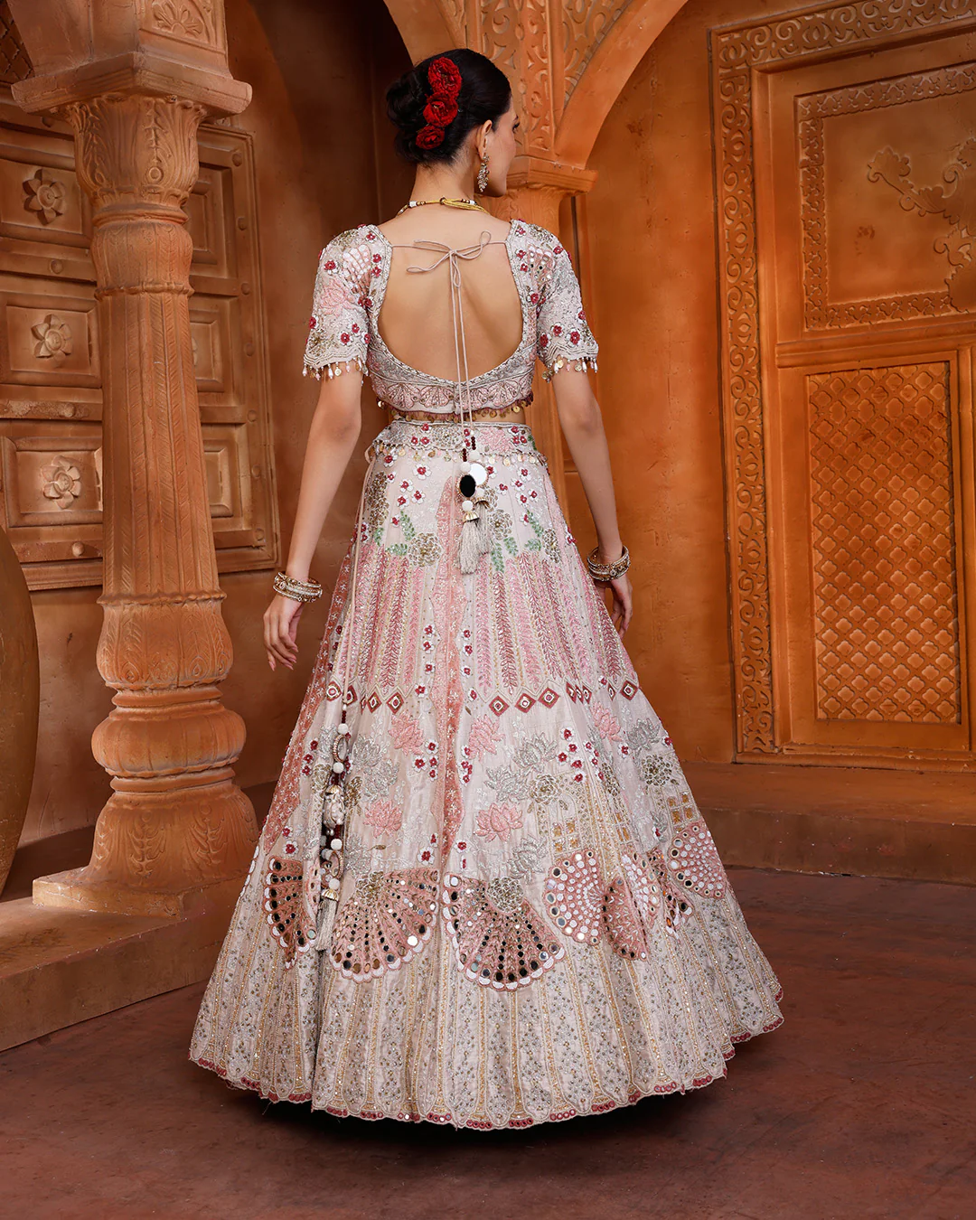 Sorbet Symphony Bridal Lehenga Set - Image 4