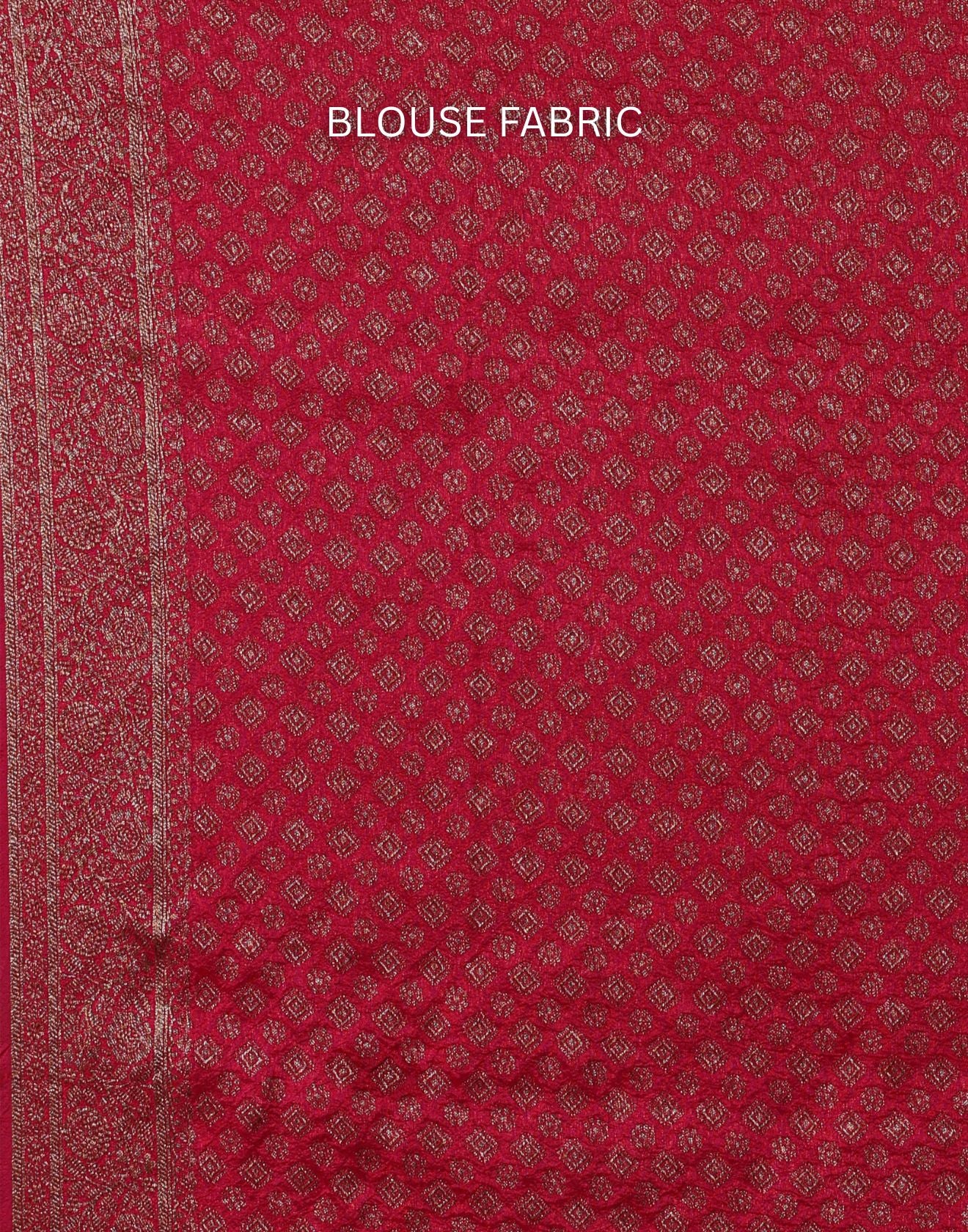 Vintage Orchid Fuchsia Blended Silk Saree With Unstitched Blouse Fabric - Image 7